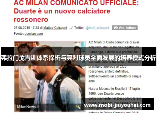 弗拉门戈青训体系探析与其对球员全面发展的培养模式分析